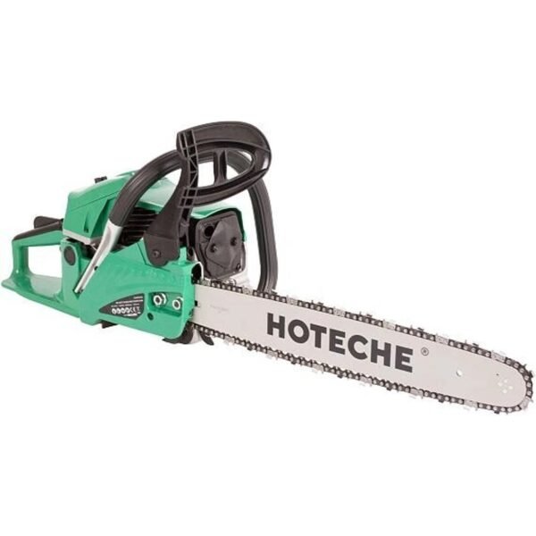 The Hoteche gasoline chainsaw with a bar length of 450 mm and an engine capacity of 45 cm3 is an ideal helper for quick and easy work with wood in the forest and in the garden.