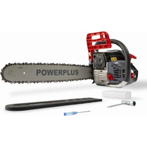 Do you need to cut down a tree? This is no problem for this POWEG2030 chainsaw from Powerplus. It is equipped with an extra long bar of 500 mm and in combination with a high quality chain…