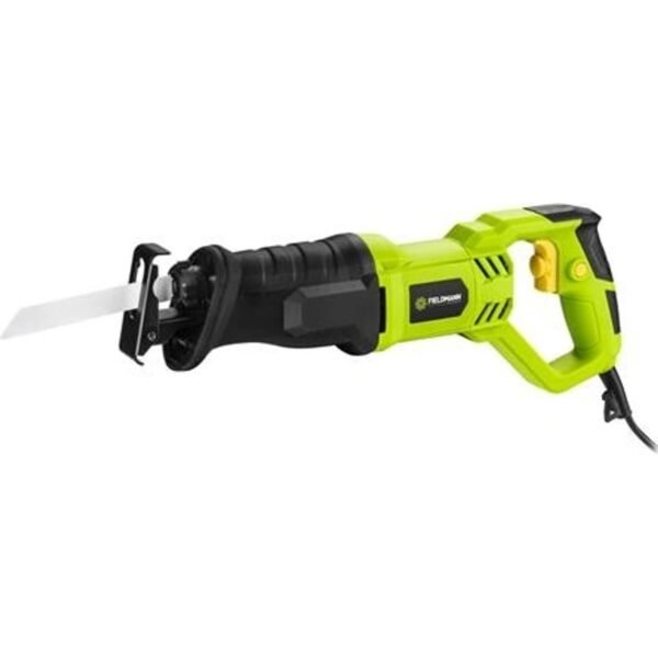 The electric reciprocating saw from the renowned manufacturer FIELDMANN ensures a perfect cut thanks to the built-in AC laser and speed control.