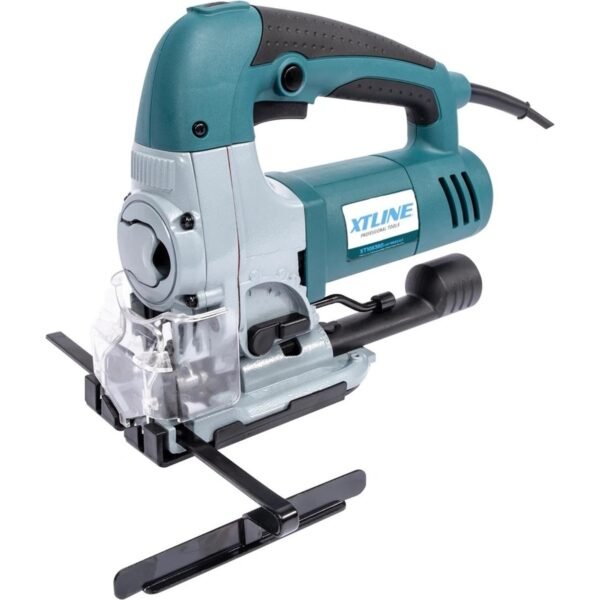 Reciprocating saw for cutting wood, chipboard and metal. The possibility of pre-oscillation adjustment and adjustment of the speed and method of cutting.