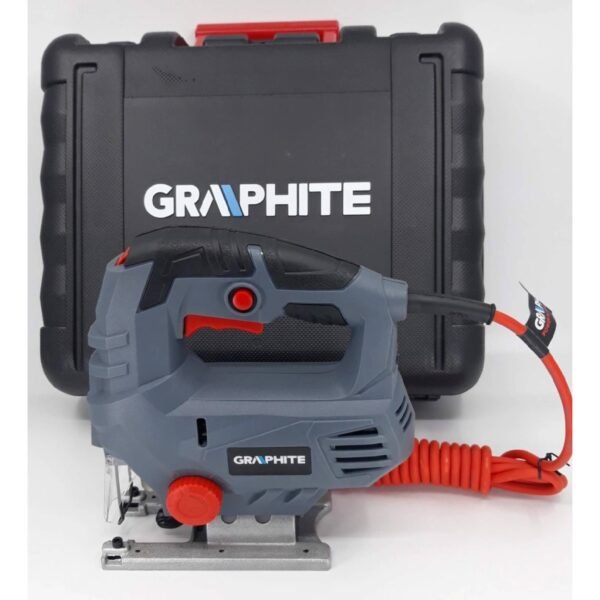 The high-end GRAPHITE electrrr reciprocating saw with a power of 800 W is designed for accurate and fast cutting of wood and metal with a maximum thickness of 80 mm and 10 mm, respectively.