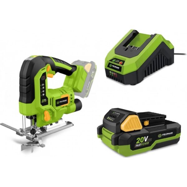 The cordless reciprocating saw from the renowned manufacturer FIELDMANN ensures a perfect cut without the cable getting in the way.