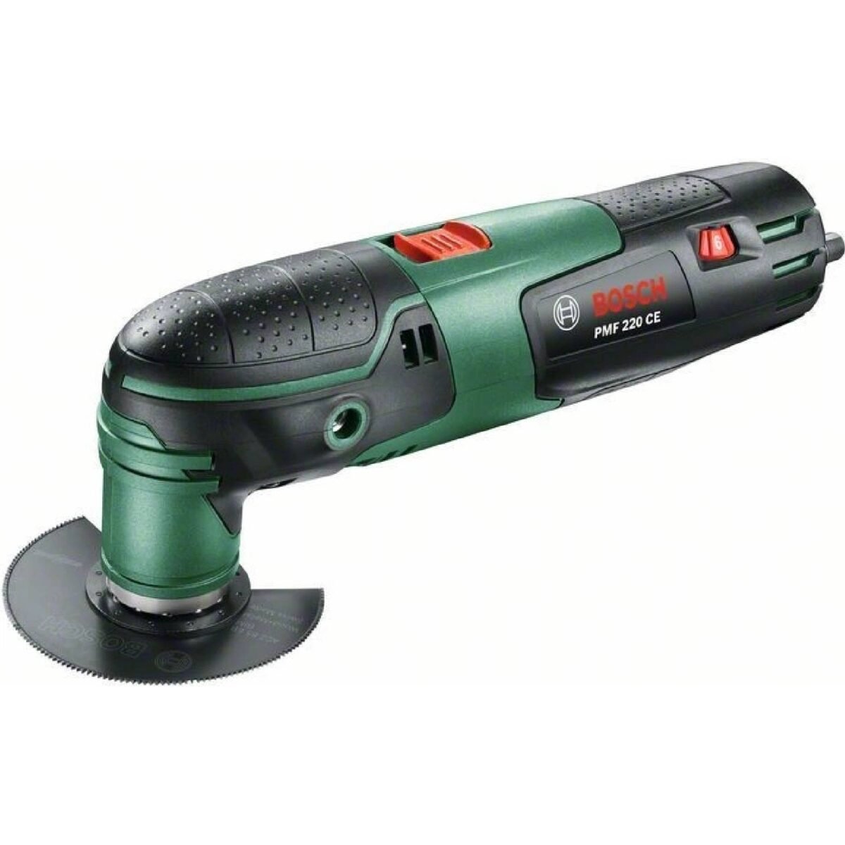 Multifunction tool Bosch PMF 220 CE - Comfortable replacement of all accessories without effort thanks to the magnetic clamping of tools with a universal screw.