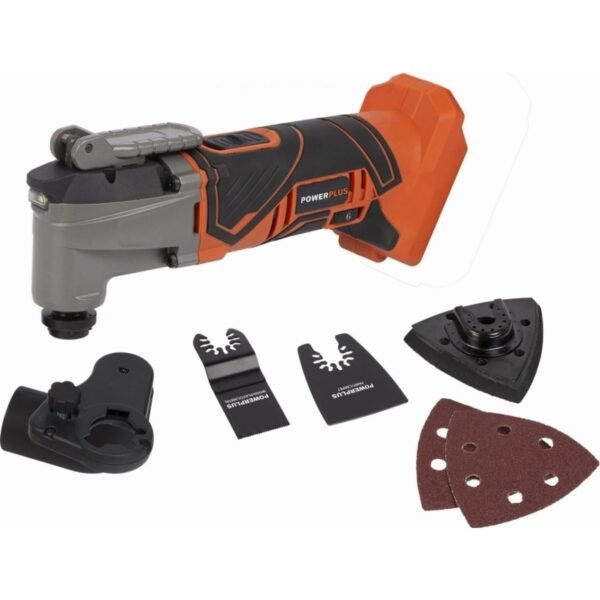 The Powerplus POWDP4060 cordless oscillating sander is a practical multifunctional machine suitable for the workshop of every do-it-yourselfer.
