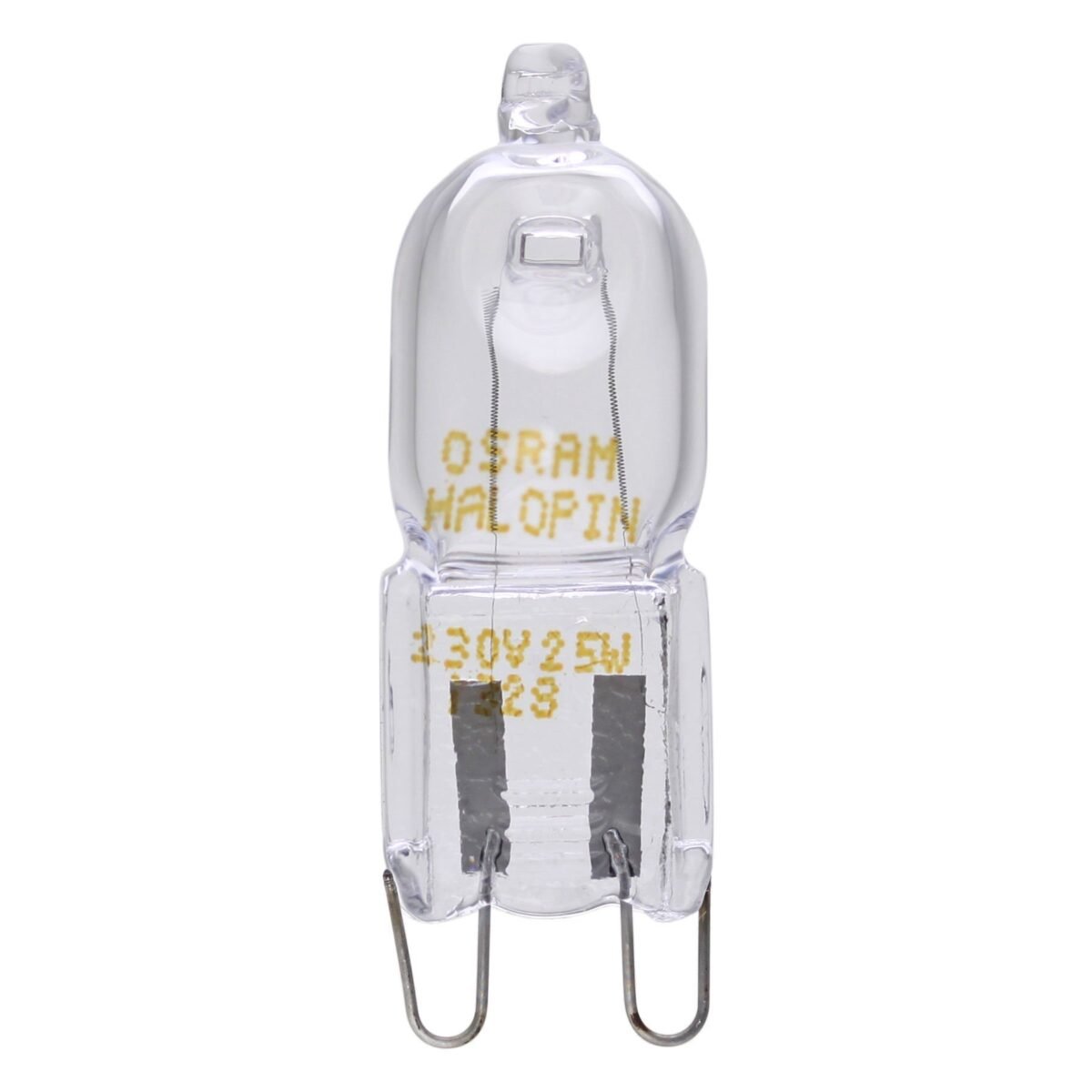 Osram Halopin Backofen-Lampe (230 V, 25 W, G9 Halogen, Stiftform, für Bosch, Neff, Siemens, Delonghi, Ocean, Fagor, für Öfen und Mikrowellen, geeignet für hohe Temperaturen) [Energy Class A]