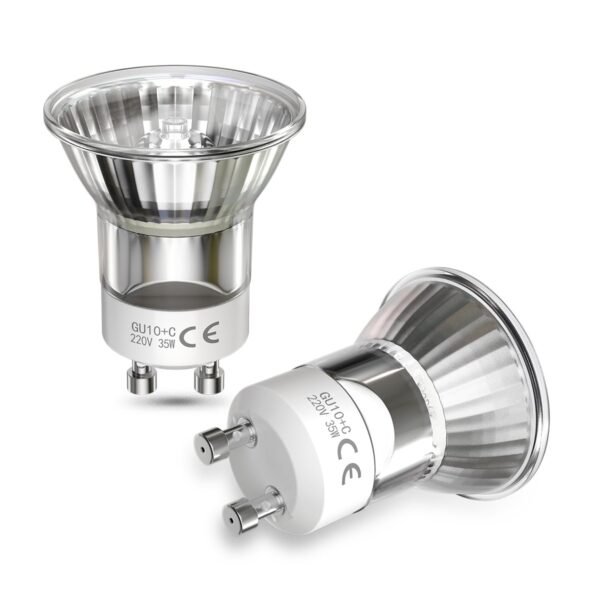DoRight 35 W GU10 Halogen Bulbs, MR11 Halogen Mini GU10 35 W Lava Lamp Light Bulb 360 lm Dimmable Halogen Reflector Bulb for Lava Lamps - 35 mm Diameter - Warm White 2800 K Pack of 2