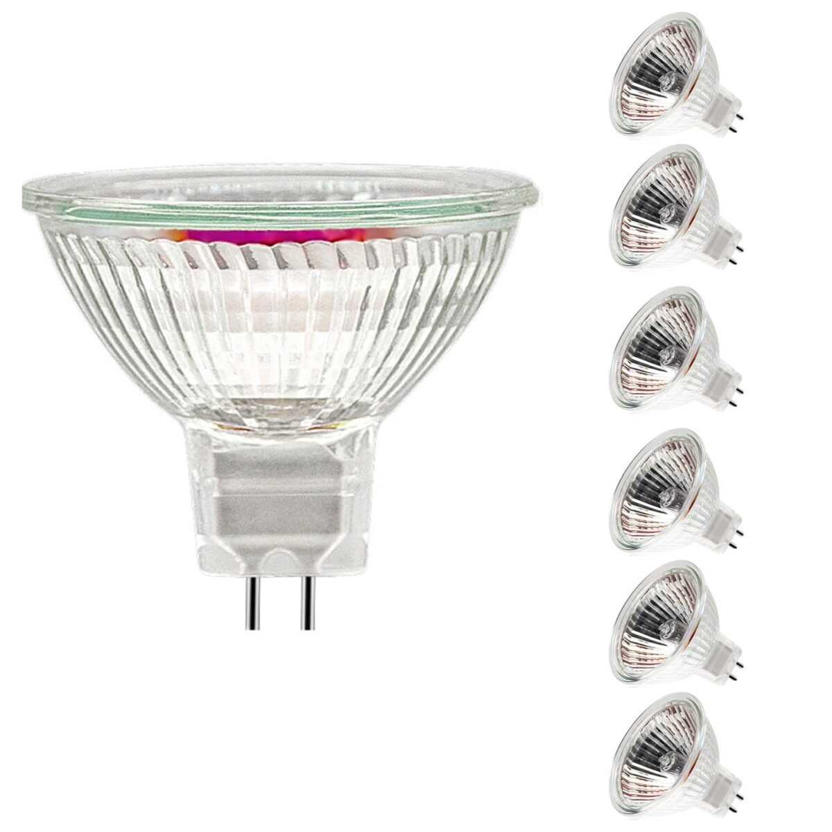 Jaenmsa MR16 Halogen Bulbs, Halogen 12 V 20 W, GU5.3 Halogen Spotlight 2700 K Warm White, MR16 Halogen Bulbs Dimmable, Halogen Reflector Light Bulb Bulbs Bi-Pin, Ceiling Bulbs 280 lm, Pack of 8