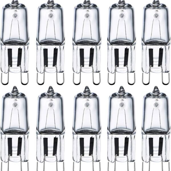Comyan G9 Halogen Bulbs 230 V 28 W (29 W) 2800 K Warm White G9 Halogen Light Bulb Dimmable for Wall Lamp, Candlestick, Floor Lamp, Pack of 10
